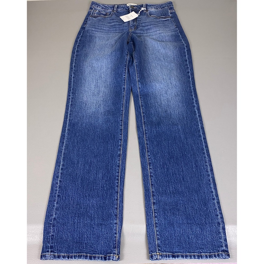 BKE Denim Billie Jeans Women's 34x38 Slim High Rise Classic Straight Blue NWT*